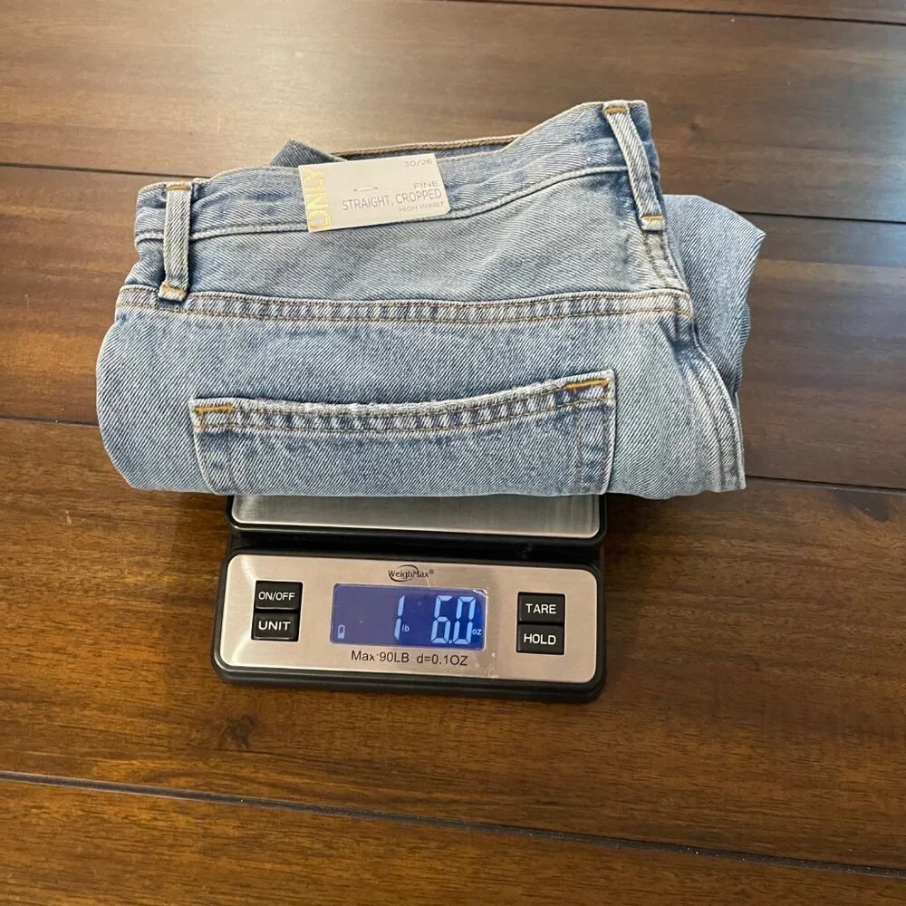 NWT Only Fine Hi Rise Straight Leg Crop Denim Size W30 L26